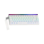 TECLADO GAMER AULA HERO68HE (HERO68HE) WIRED | WHITE | SWITCH BLACK KING MAGNETIC | LED-RGB