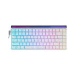 TECLADO GAMER AULA HERO84HE (HERO84HE) WIRED | WHITE CONTOUR | SWITCH BLACK KING MAGNETIC | LED-RGB