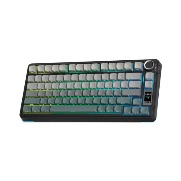 TECLADO GAMER AULA S75 PRO (S75PRO) WIRED - BT - WIRELESS | BLACK/WHITE/DARK PURPLE | SWITCH SEIYA | LED-RGB