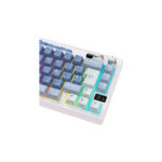TECLADO GAMER ROYAL KLUDGE (RK M65) OCEAN BLUE | TRI-MODES WIRELESS - BT - USB | CREAM SWITCH | LED-RGB