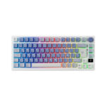 TECLADO GAMER ROYAL KLUDGE (RK M75) OCEAN BLUE | TRI-MODES WIRELESS - BT - USB | K SILVER SWITCH | LED-RGB