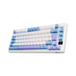 TECLADO GAMER ROYAL KLUDGE (RK-M75) TARO MILK | TRI-MODES WIRELESS - BT - USB | K SILVER SWITCH | LED-RGB