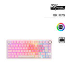 TECLADO GAMER ROYAL KLUDGE (RK R75) PINK MELODY | CREAM SWITCH | CABLEADO | LED-RGB