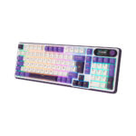 TECLADO GAMER ROYAL KLUDGE (RK-S98) BLACKBERRY MOUSSE | TRI-MODES WIRELESS - BT - USB | CHARTREUSE SWITCH | LED-RGB