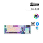 TECLADO GAMER ROYAL KLUDGE (RK-S98) BLACKBERRY MOUSSE | TRI-MODES WIRELESS - BT - USB | CHARTREUSE SWITCH | LED-RGB