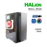CASE HALION BULL 5516 ( B-5516 ) 350W | VIDRIO TEMPRADO | LED-RGB