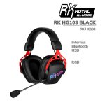 AUDIFONO GAMER ROYAL KLUDGE RK HG103 ( RK-HG103 ) WIRELES - BT - USB | BLACK OPS | LED-RGB