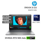 LAPTOP HP ZBOOK 8 G1I ULTRA 7-255H 32GB 1TB SSD GEFORCE RTX 500 ADA 4GB 16 WUXGA WINDOWS 11 PRO (BN4E7LT-ABM)