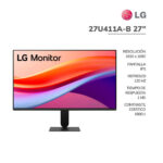 MONITOR LG 27" (27U411A-B) PANEL IPS | 120HZ - 5MS | HDMI - VGA