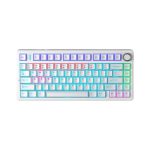 TECLADO GAMER AULA F75 (F75) WIRED | WHITE | SWITCH BLUE | LED RAINBOW