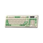 TECLADO GAMER AULA S99 PRO (S99PRO) WIRED - BT - WIRELESS | GREEN LIGHT CREAM