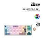 TECLADO GAMER ROYAL KLUDGE (RK-R87PRO TKL) HALF GREY | CREAMY SWITCH | USB | LED-RGB