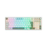 TECLADO GAMER ROYAL KLUDGE (RK-R98PRO) SKY CYAN | CREAM SWITCH | CABLEADO | LED-RGB