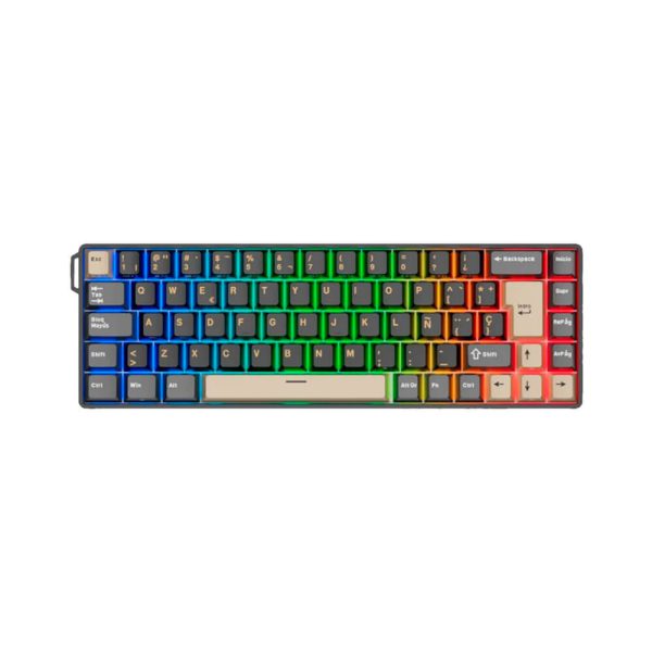 TECLADO GAMER ROYAL KLUDGE RK68 HE (IBM69K-SP) PHANTOM | SWITCH MINT MAGNETIC | LED-RGB