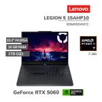 LAPTOP GAMER LENOVO LEGION 5 15AHP10 RYZEN 7-260 16GB 1TB SSD T VIDEO RTX 5060 8GB 15.3 WUXGA WINDOWS 11 (83M0004VCC)