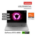LAPTOP GAMER LENOVO LOQ ESSENTIAL RYZEN 7-7735HS 16GB 512GB SSD GEFORCE RTX 4050 6GB 15.6 FHD 144HZ WINDOWS 11(83S00000US)