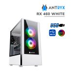 CASE GAMER ANTRYX RX 460 WHITE ( AC-RX460WR1 ) SIN FUENTE | VIDRIO TEMPLADO | LED-ARGB