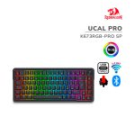 TECLADO GAMER REDRAGON UCAL PRO (K673RGB-PRO SP) SWITCH RED | WIRED - BT - WIRELESS | LED-RGB