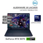 LAPTOP GAMER DELL ALIENWARE AURORA 16 LAC1625 ULTRA 9-275HX 32GB 2TB SSD T VIDEO RTX 5070 8GB 16" WQXGA WINDOWS 11 (LAC16251-9582BLU-PUS)