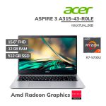 LAPTOP ACER ASPIRE 3 A315-43-R0LE RYZEN 7-5700U 12GB DDR4 512GB SSD 15.6" FHD FREEDOS (NX.K7UAL.00B)