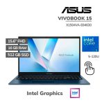 LAPTOP ASUS VIVOBOOK 15 X1504VA-E84630 CORE 5-120U 16GB 512GB SSD 15.6 FHD TOUCHSCREEN FREEDOS