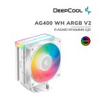 COOLER PARA PROCESADOR DEEPCOOL AG400 WH ARGB V2 (R-AG400-WHAMMN-GJD)