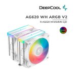 COOLER PARA PROCESADOR DEEPCOOL AG620 WH ARGB V2 (R-AG620-WHAMMN-GJD)