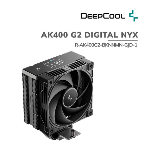COOLER PARA PROCESADOR DEEPCOOL AK400 G2 DIGITAL NYX (R-AK400G2-BKNNMN-GJD-1)