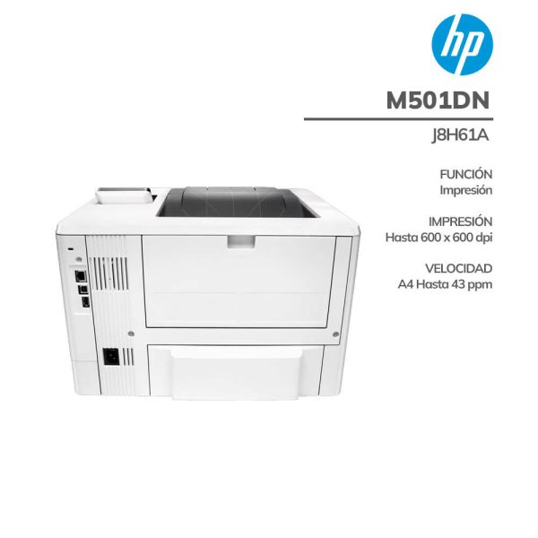 IMPRESORA LASER HP B/N. M501DN 45PPM-CICLO IMP. (J8H61A)