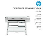 IMPRESORA PLOTTER MULTIFUNCIONAL HP DESIGNJET T950 MFP 36-IN 2Y9H3A