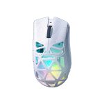 MOUSE GAMER AULA WIND (SC620) WHITE LINES | WIRED - BT - WIRELESS | 12000DPI | PIXART 3311 | LED-RGB