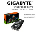 TARJETA DE VIDEO GIGABYTE RTX 5070TI 16GB WINDFORCE OC V2 (GV-N507TWF3OCV2-16GD) 256 BIT