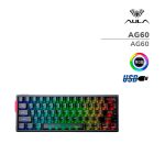 TECLADO GAMER AULA AG60 (AG60) BLACK | SWITCH SNOWGLOW MAGNETIC | LED-RGB