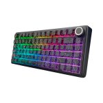 TECLADO GAMER AULA F75 PRO (F75PRO) WIRED - BT - WIRELESS | BLACK CONTOUR | SWITCH STAR VECTOR | LED-RGB
