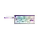 TECLADO GAMER AULA HERO84HE (HERO84HE) WIRED | WHITE/PURPLE | SWITCH BLACK KING MAGNETIC | LED-RGB
