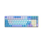 TECLADO GAMER AULA S100 PRO (S100PRO) WIRED - BT - WIRELESS | BLUE/WHITE/DARK PURPLE | SWITCH RED | LED-RGB