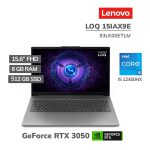 LAPTOP GAMER LENOVO LOQ 15IAX9E I5 12450HX 8GB 512GB RTX 3050 6GB 15.6 FHD FREEDOS (83LK00ETLM)