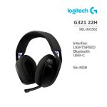 AUDIFONO GAMER LOGITECH G321 22H LIGTHSPEED ( 981-001562 ) USB-C | BLACK