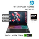 LAPTOP GAMER HP OMEN MAX 16-AK0000 RYZEN AI 7 H 350 16GB 512GB SSD GEFORCE RTX 5060 8GB 16 WUXGA WINDOWS 11 ( A4SL1AV-001 )