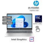 LAPTOP HP 15-FD2050 ULTRA 5 255U 8GB DDR5 512GB SSD 15.6 FHD TOUCHSCREEN WINDOWS 11 (D4JK5UA-ABA)