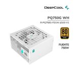FUENTE DE PODER DEEPCOOL 750W PQ750G WH ( R-PQ750G-FD1W-JGUS-V1 ) 80PLUS GOLD | FULL MODULAR