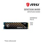 DISCO SOLIDO SSD MSI 1TB SPATIUM M450 ( SPATIUM M450 ) PCIE | NVME | GEN4