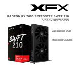TARJETA DE VIDEO XFX AMD RADEON RX 7600 SPEEDSTER SWFT 210 (VD8GXFRX7600SS) 128 BIT