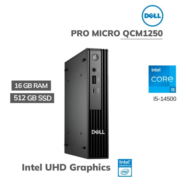 COMPUTADORA DELL PRO MICRO QCM1250 I5-14500 16GB DDR5 512GB SSD WINDOWS 11 PRO