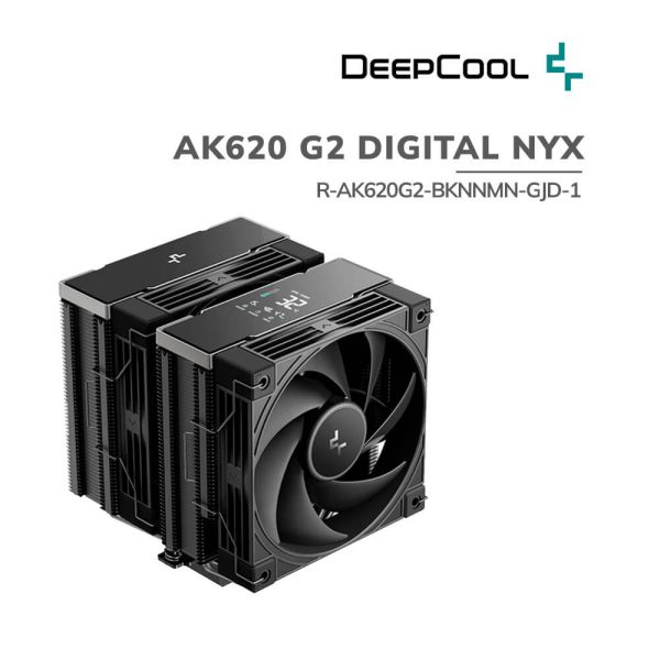 COOLER PARA PROCESADOR DEEPCOOL AK620 G2 DIGITAL NYX (R-AK620G2-BKNNMN-GJD-1)