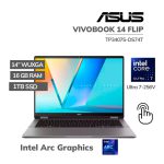 LAPTOP ASUS VIVOBOOK 14 FLIP TP3407S-DS74T ULTRA 7-256V 16GB 1TB SSD 14" WUXGA OLED TOUCHSCREEN WINDOWS 11 (90NB14Y1-M005E0)
