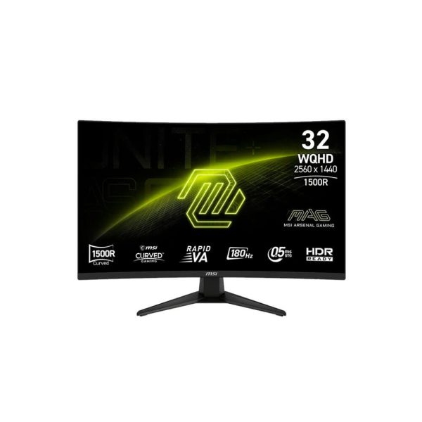 MONITOR GAMER MSI 32" (MAG-321CQF-E18) PANEL RAPID VA | WQHD 2560X1440 | 180HZ - 0.5MS | HDMI - DP
