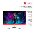 MONITOR GAMER TEROS 23.8" TE-2403S PANEL VA| CURVO| 144HZ/1MS