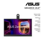 MONITOR PORTATIL ASUS ZENSCREEN 15.6 FHD (MB169CK) IPS