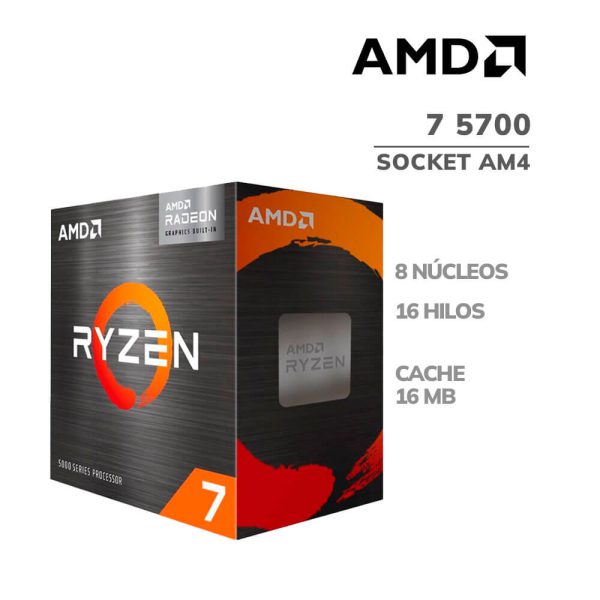 PROCESADOR AMD RYZEN 7 5700 (100-100000743SBX) AM4